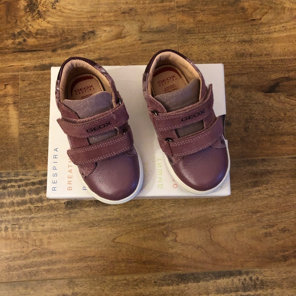 Geox Baby Toddler Girl Biglia Shoes, Dark Rose Prune, US 6.5, EU 22 - Picture 3 of 9